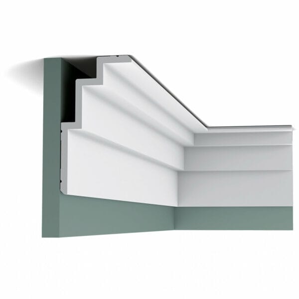 C392 Modern Steps Coving 100mm x 190mm x 2m