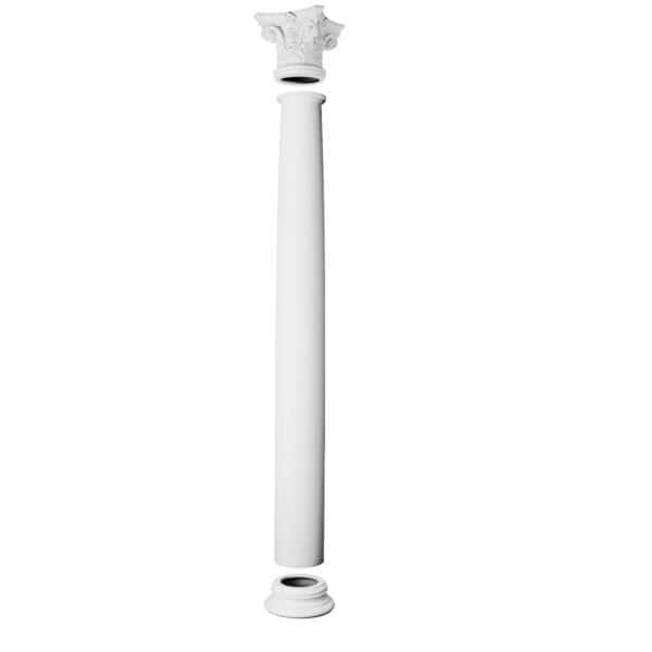 KC1 Corinthian Plain Column Full Shaft