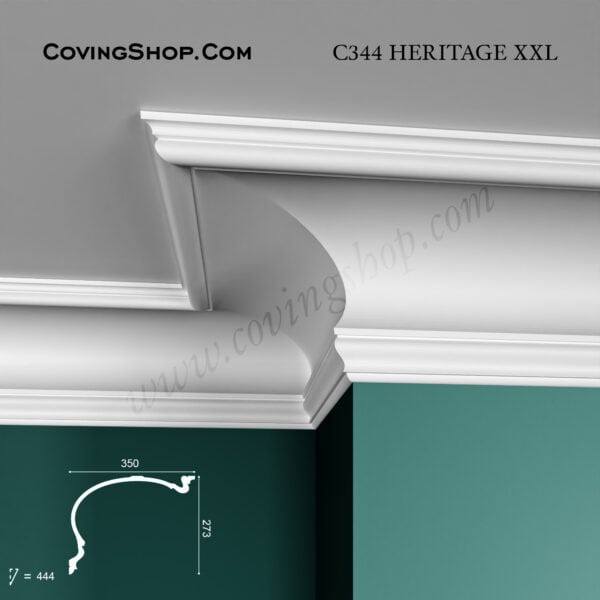 C344 Heritage XXL Coving 273mm x 350mm x 2m